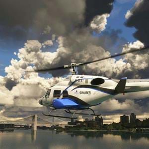 Cowan Simulation releases special MSFS Bell 222UT, with a HeliSimmer.com livery